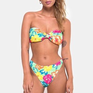 Motel Rocks tropical print swimsuit NEW WITH TAGS